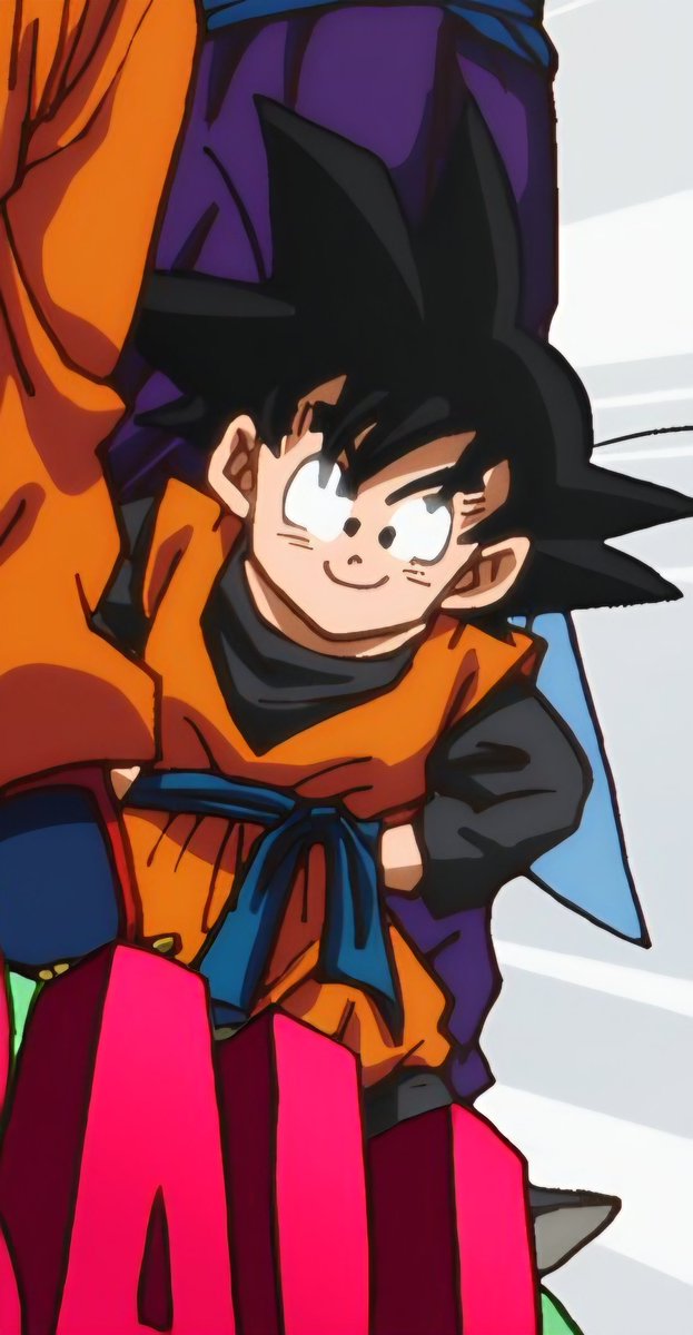 Goten with his black shirt but with a blue belt 🤨