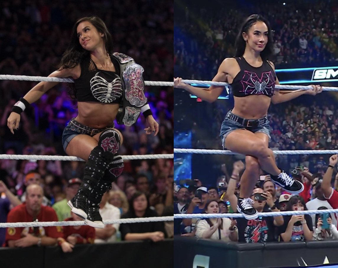 Like she never left.

AJ Lee is BACK!