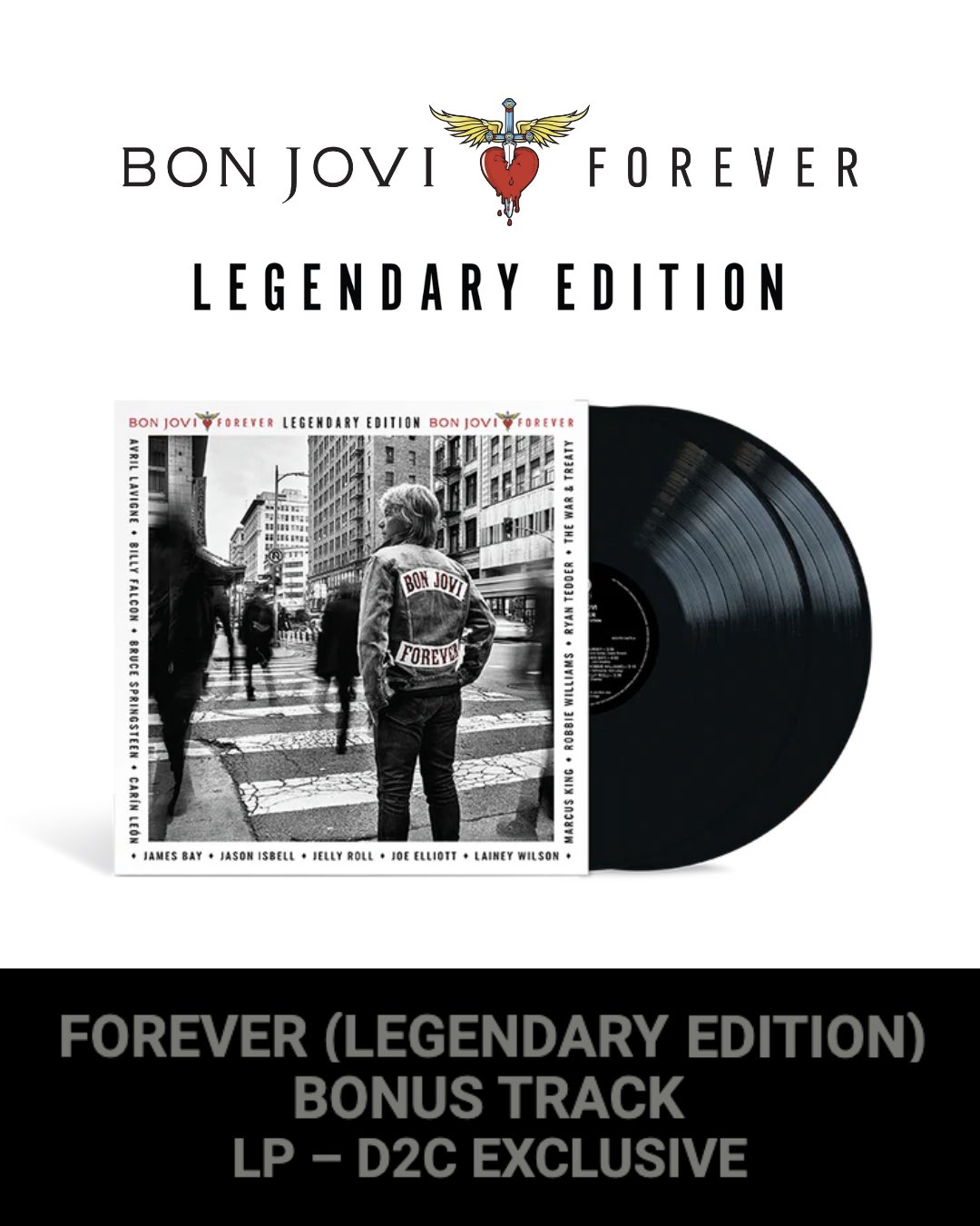 BONJOVI2024年THEGREATESTFIREWORKS FOREVER Forever (Legendary Edition) Bonus Track LP – D2C Exclusive
