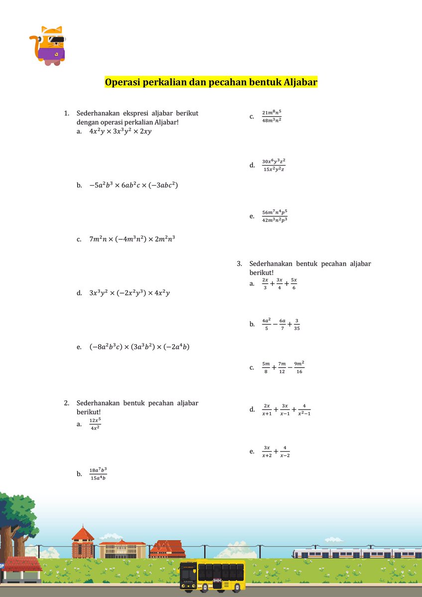 studywithbloom's tweet image. ⋆˚𝜗𝜚˚⋆ Latsol Fundamental Matematika
✮ | Operasi Perkalian dan Pecahan Bentuk Aljabar |

𝑙𝑖𝑘𝑒 𝑎𝑛𝑑 𝑟𝑡 𝑦𝑎𝑎!── .✦

#studywithbloom jejak🫧

#studytwt #fundamental #snbt2026 #AMBISVERSE