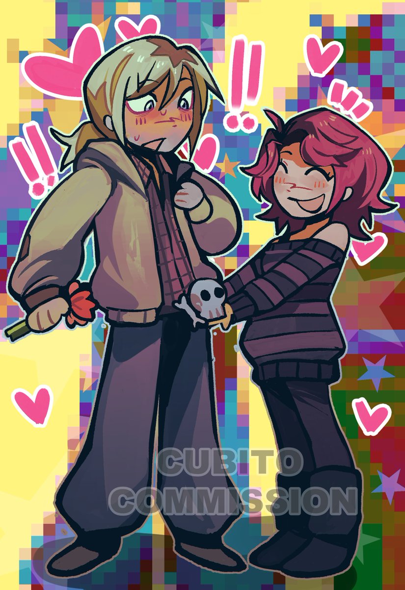 #Commission  completed! for <a href="/fairybunni/">ʚ‧˚₊𝓛𝓮𝔁𝓲 ‧₊˚ɞ 🐇🩰 ꪆ୧ ₊</a> It's like a kind of continuation of his previous commission muejeje, thanks for your patience!