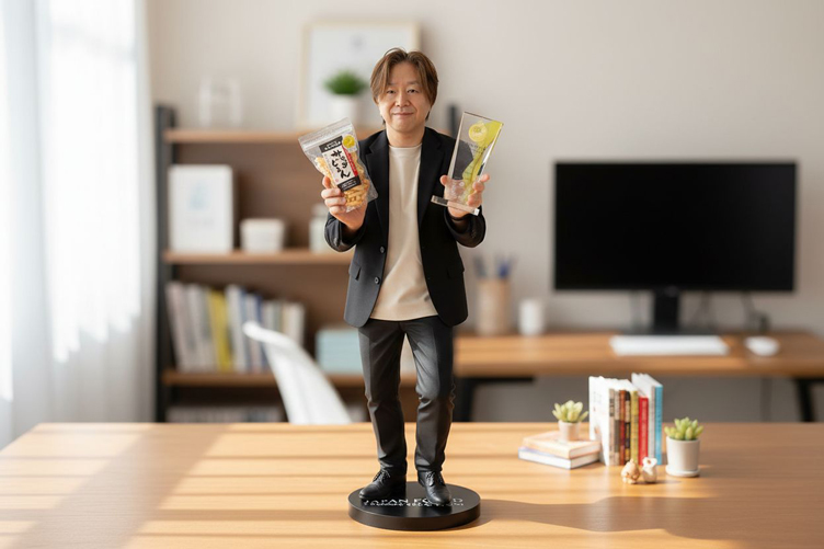 katoseika's tweet photo. 超リピーター様向けに、店長1/7スケールのフィギュアを作りました。

これさえあれば、いつでも店長があなたの部屋に！

…って、いらないですよねｗ

…怖すぎますよねｗ

https://t.co/EupXQ8WneA https://t.co/taGEDWGELB