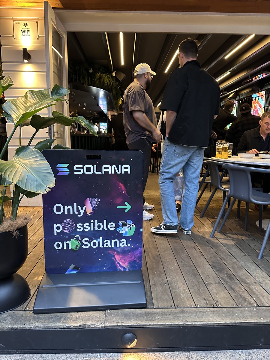 gm gm - Thanks to everyone who came along last night to the Solana Ecosystem Meetup Downunder Edition - AKL.

Great to share the ANZ hackaroo.xyz on <a href="/solana/">Solana</a> with builders and devs.
 
Cool to see new faces in the crowd and get to meet others. 

Keep the first Friday of