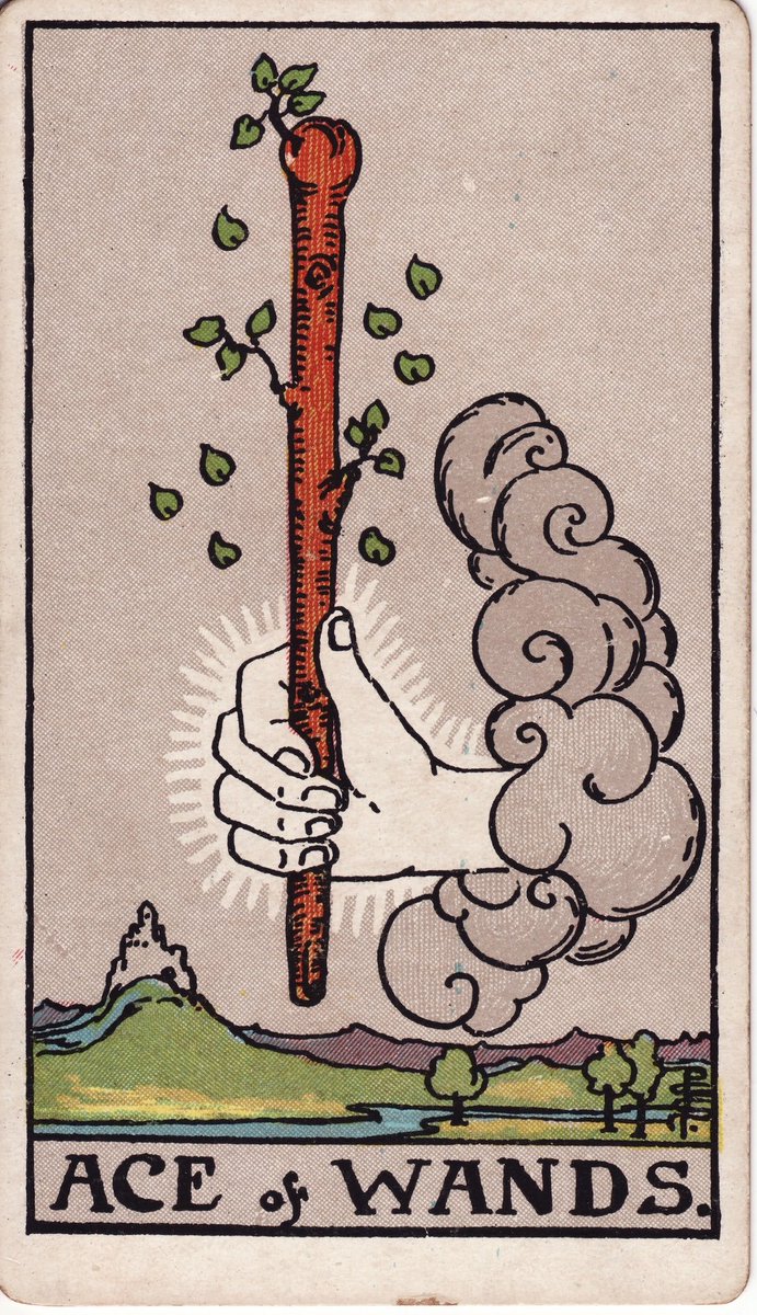 sen_shahana's tweet image. Daily Guidance
Now is the time to tap into the wellspring of our imagination and to take that first bold step towards our goals. The Ace of Wands encourages us to embrace our unique talents and harness them to manifest our desires. Carpe Diem!
#tarot #guidance #twitterdaily