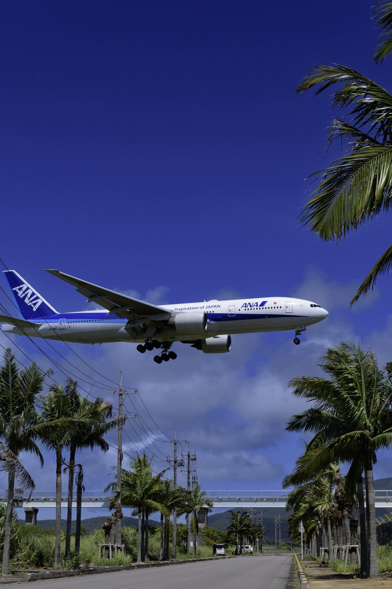 J_William9's tweet image. 石垣空港にアプローチしているANAのトリプルセブン🔵　車が来るか、来ないかドキドキした😂 

スマホのロック画面に是非どうぞ！ 
🆓ご自由に保存して好きなサイズで使用してください。

過去のものはハイライトにあります💁‍♀️

#wallpaper #LockScreen #壁紙 #ロック画面