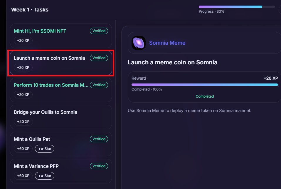 ngoclan7427's tweet photo. 💥Update @Somnia_Network : Week 1 Tasks sắp kết thúc.
🔥Hôm nay có thêm task: Launch a meme coin on Somnia , tranh thủ làm nốt luôn ae ơi!
👉https://t.co/V9Rzi2xqU7
👏🎉Cuối tuần chúc ae vui vẻ #Somnia_Network #somniameme .