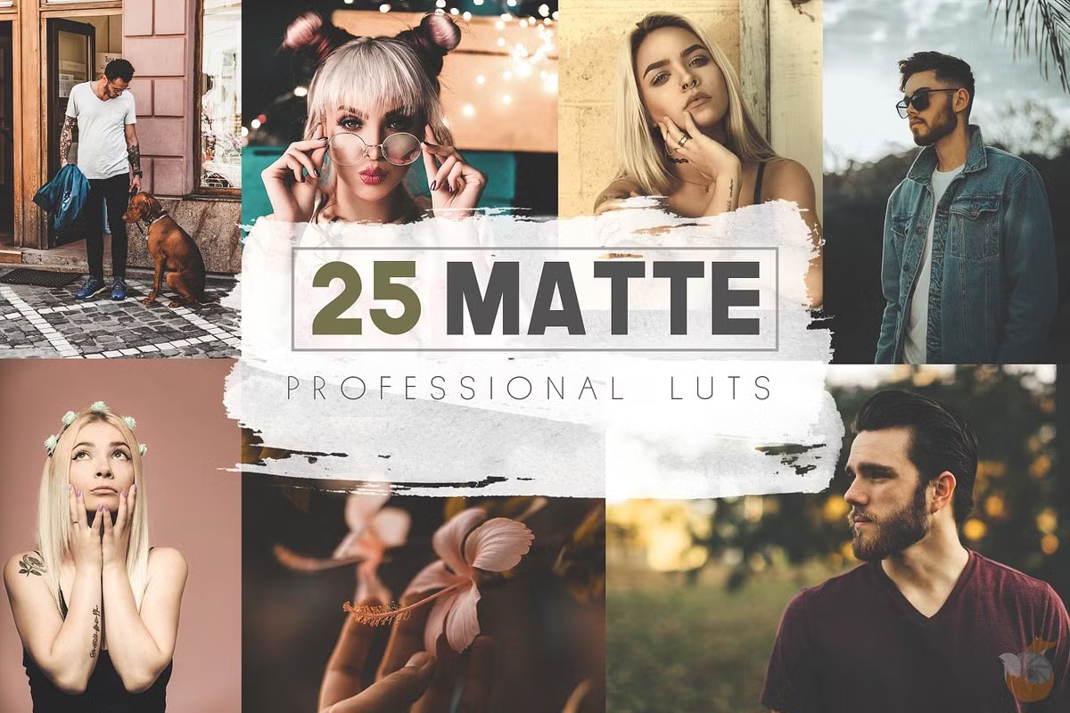 CreativeMarket's tweet image. Instead of “photo filter” → search “film LUTs” for cinematic edits #keywordhacks