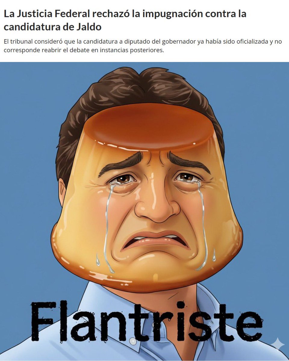 Guardian del Pueblo (@guardian_pueblo) on Twitter photo <a href="/RSanchezOK/">Roberto Sanchez</a> creo que no te va a quedar otra que enfrentar a Jaldo en las urnas.
Intentar impugnar su candidatura solo muestra cobardía y debilidad de tu parte.
La justicia no te dio la razón.
#Flantriste #Tucuman <a href="/RSanchezOK/">Roberto Sanchez</a> creo que no te va a quedar otra que enfrentar a Jaldo en las urnas.
Intentar impugnar su candidatura solo muestra cobardía y debilidad de tu parte.
La justicia no te dio la razón.
#Flantriste #Tucuman
