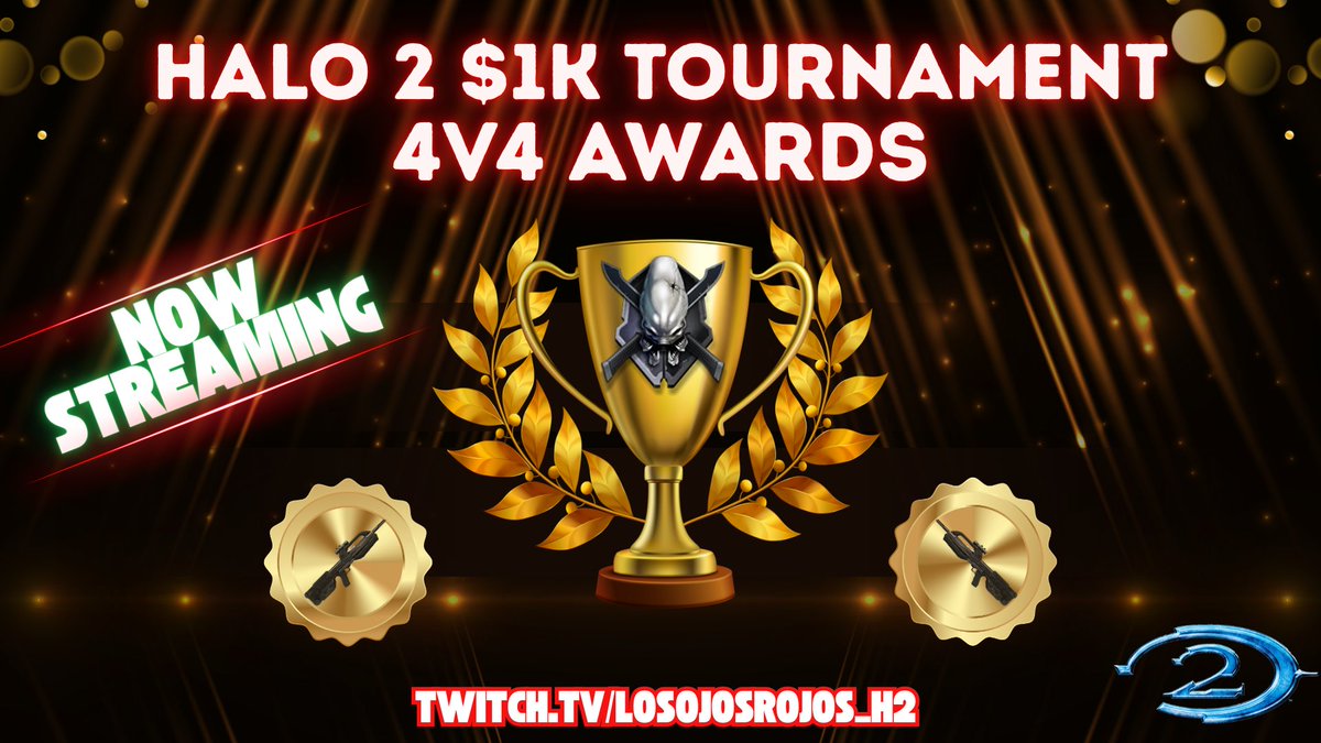 🔥💵The #Halo 2 $1K Tournament is over- it's time to crown a CHAMPION! 🐐💵
Join the awards ceremony streaming now at twitch.tv/losojosrojos_h2