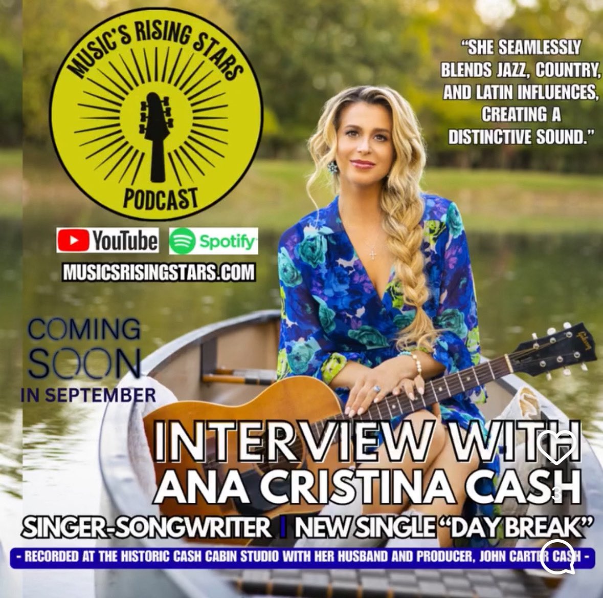 Looking forward to this podcast interview with @musicsrisingstars coming out soon this month! 😉