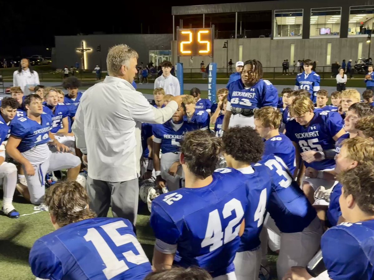 Lots of highlights and standout performances tonight, but one in particular…

Kevin Novel ’29 started at center tonight and played a great game. As confirmed by legendary O-Line Coach John Morris ’74, Kevin is the first freshman OL to start for Rock since at least 1984!