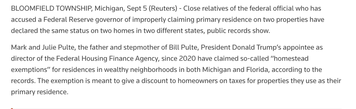 dfriedman33's tweet photo. Based on the totally nonpartisan principles underlying his fight against mortgage fraud, @pulte has no choice except having Eagle Ed Martin open a criminal investigation into his dad. https://t.co/YePM3KXsHq