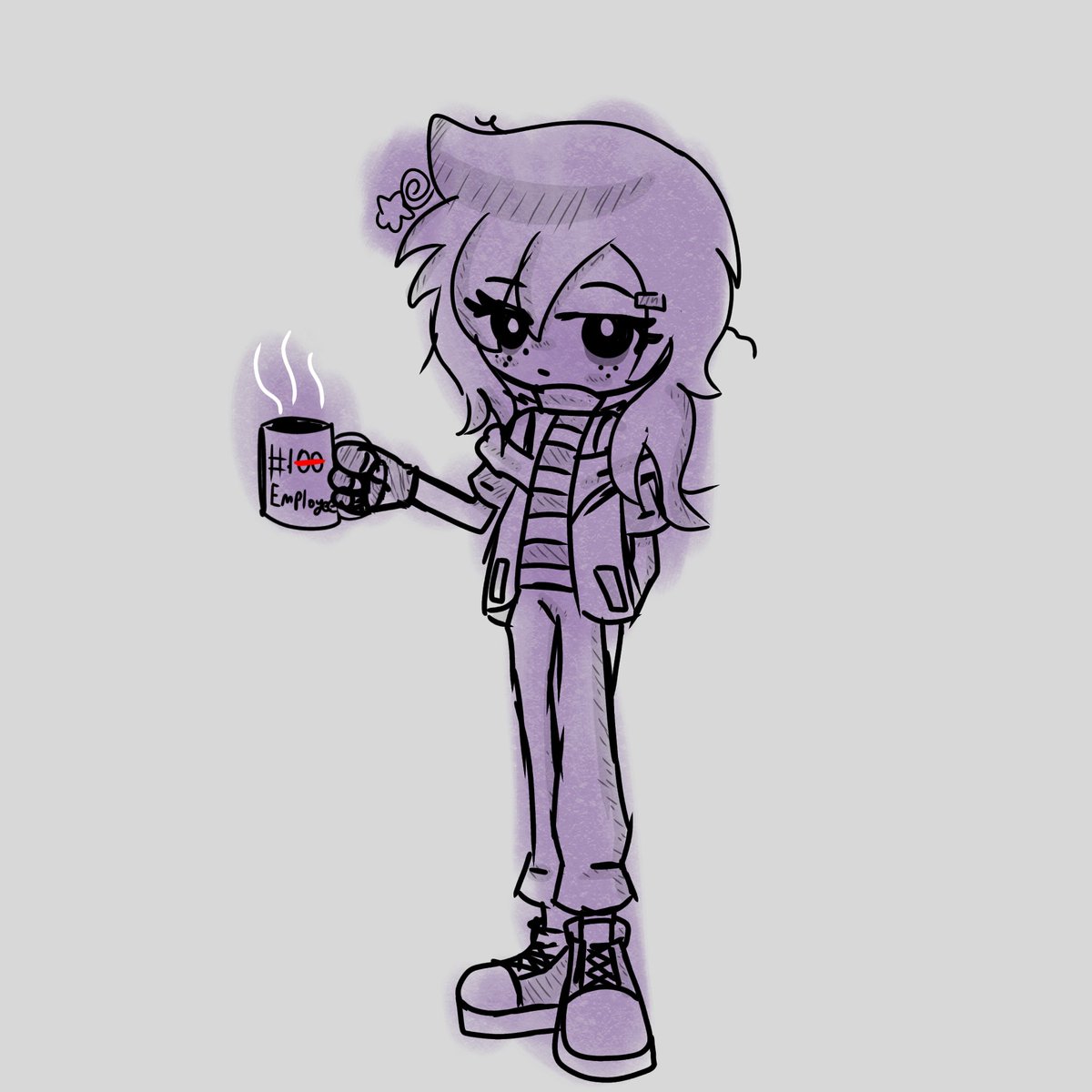 Doodled my #smg4 oc again for Jobhoppers AU
#smg4au