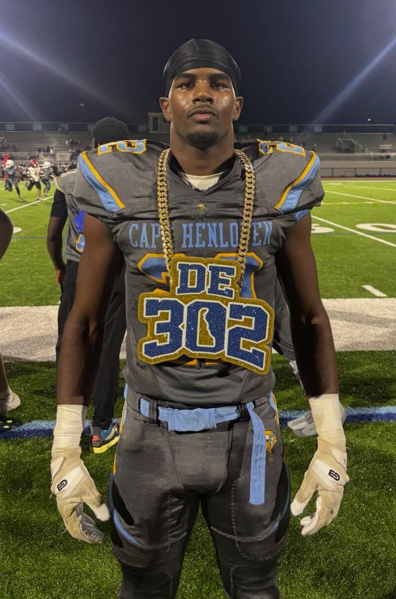 Benny Mitchell (@benmitchell302) on Twitter photo The DE302 Player of the Game Ozmeer Batson. Batson carried the ball 10 times for 67 yards and 2 TD's. He also caught 2 passes for 17 yards.
Cape Henlopen 35 - Wm Penn 7
#DelHS <a href="/302sports/">302 Sports LLC</a> The DE302 Player of the Game Ozmeer Batson. Batson carried the ball 10 times for 67 yards and 2 TD's. He also caught 2 passes for 17 yards.
Cape Henlopen 35 - Wm Penn 7
#DelHS <a href="/302sports/">302 Sports LLC</a>
