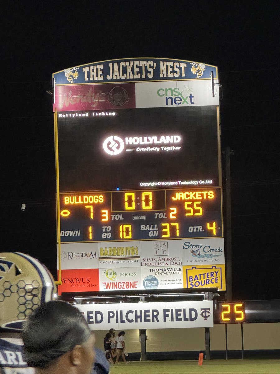 Final from The Jackets’ Nest:

TCC - 55
Thomasville - 7

#TheCounty #TogetherWeSwarm #W1NTHEDAY #W1T