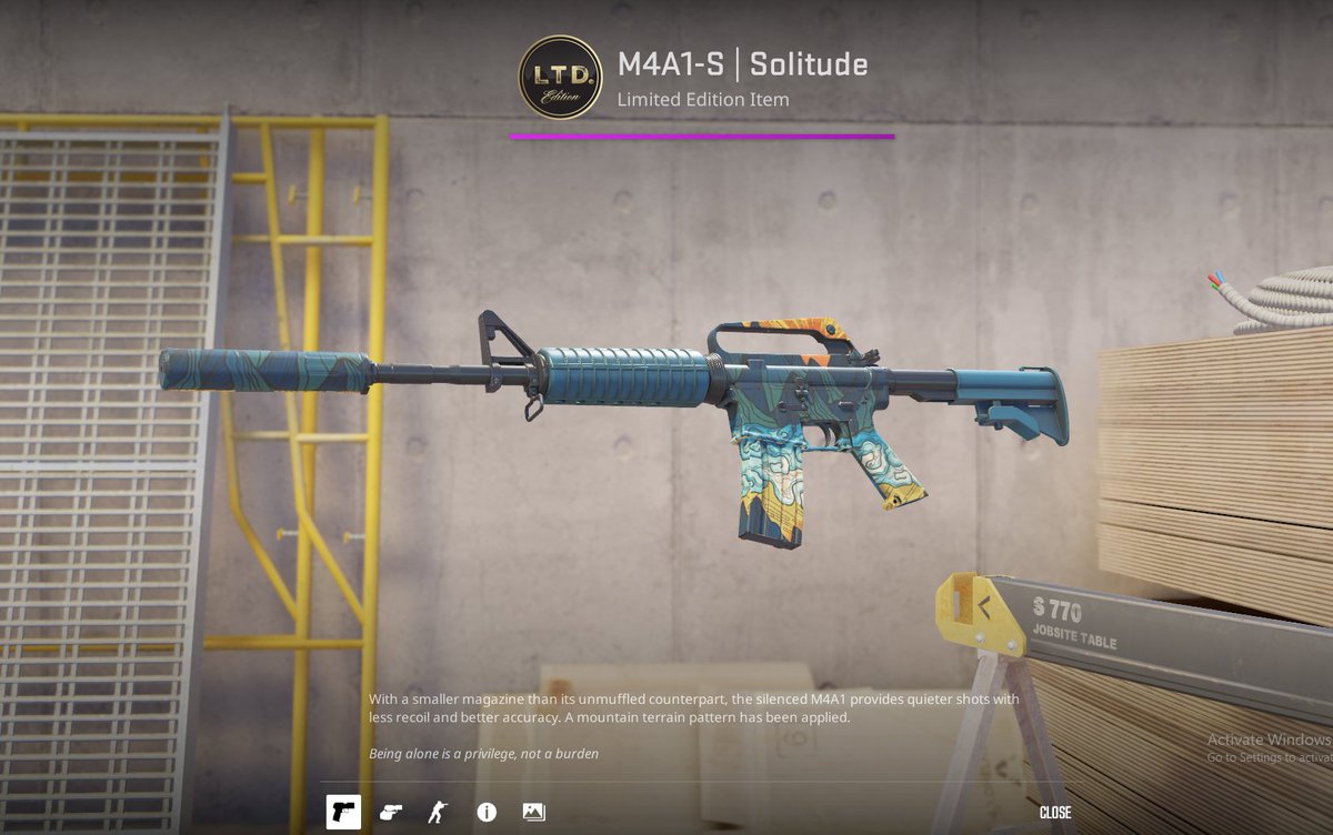 SoJokar's tweet image. Anyone that can help me find out how much this Factory New Solitude is worth id appreciate it, hit me with offers #counterstrike2 #CSSkins