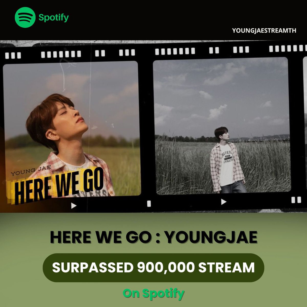 [Spotify] Update
🗓️[6.9.2025]

🥳𝑯𝑬𝑹𝑬 𝑾𝑬 𝑮𝑶  𝐛𝐲 𝐘𝑶𝑼𝑵𝑮𝑱𝑨𝑬  𝐡𝐚𝐬 𝐬𝐮𝐫𝐩𝐚𝐬𝐬𝐞𝐝 𝟗𝟎𝟎,𝟎𝟎𝟎  𝐬𝐭𝐫𝐞𝐚𝐦𝐬 𝐨𝐧 𝐒𝐩𝐨𝐭𝐢𝐟𝐲.

𝐋𝐢𝐬𝐭𝐞𝐧 𝐡𝐞𝐫𝐞
🎧 open.spotify.com/track/3FCtooym…

 #영재 #𝐘𝐎𝐔𝐍𝐆𝐉𝐀𝐄 #HEREWEGO      
#YOUNGJAE_HEREWEGO 
<a href="/ChoiArs_YJ/">YOUNGJAE</a>