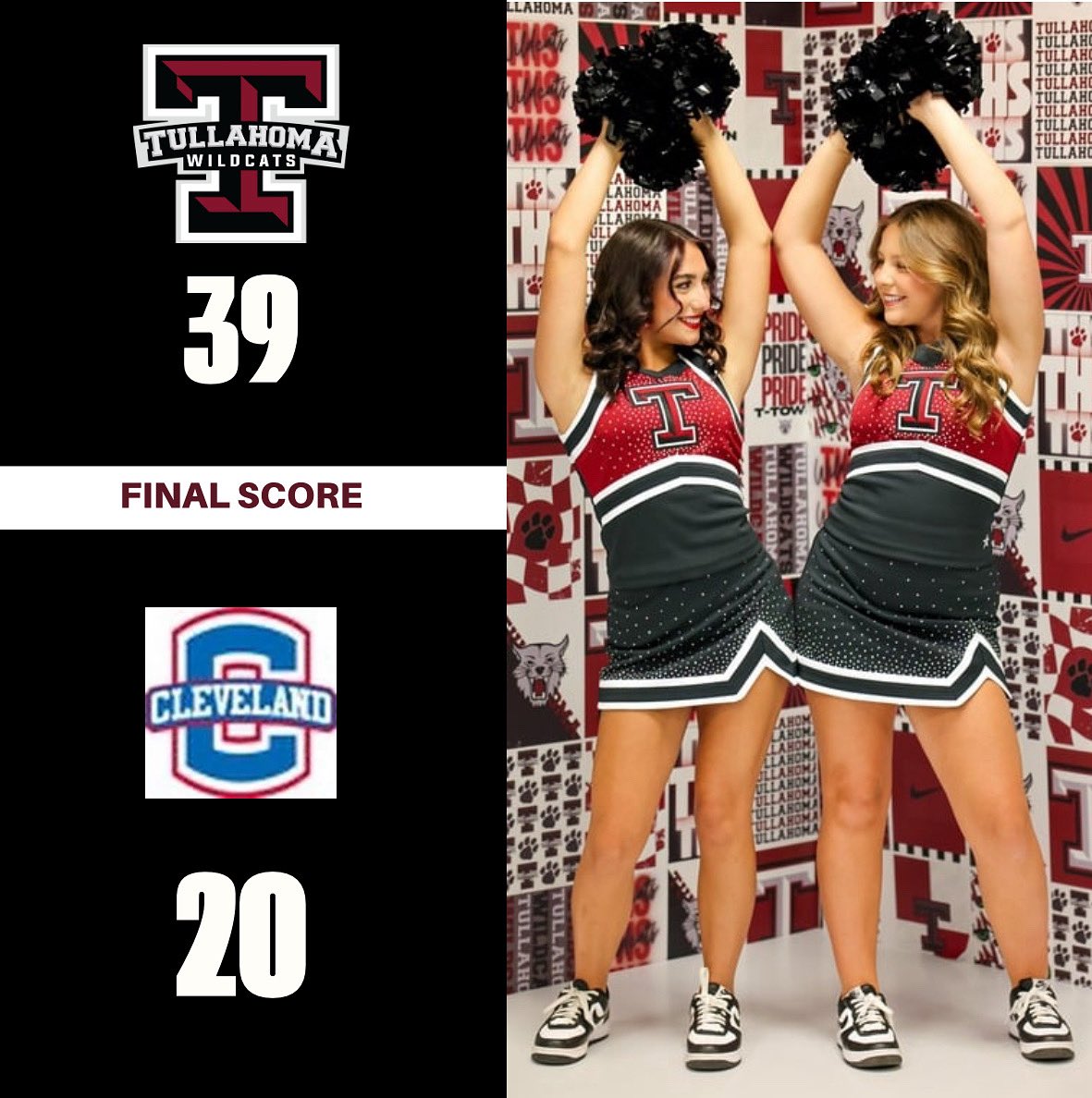 Another WILDCAT WIN!!! Way to gooo <a href="/Ttown_FB/">Tullahoma Football🏴‍☠️</a> !
#tullahomafootball #wildcatsornothing #wildcatnation #fnl #ttown #glittercats