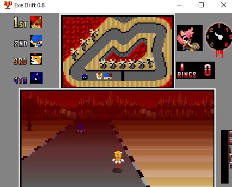 RaddarRat's tweet photo. @AnarackWStudios And to add to this, i have been off and on working on Exe Drift, a project of mine to make an exe kart racer in the style of Sonic Drift for the Sega Megadrive, but Exe Drift is all still WIP stuff https://t.co/6vs22GI3jq