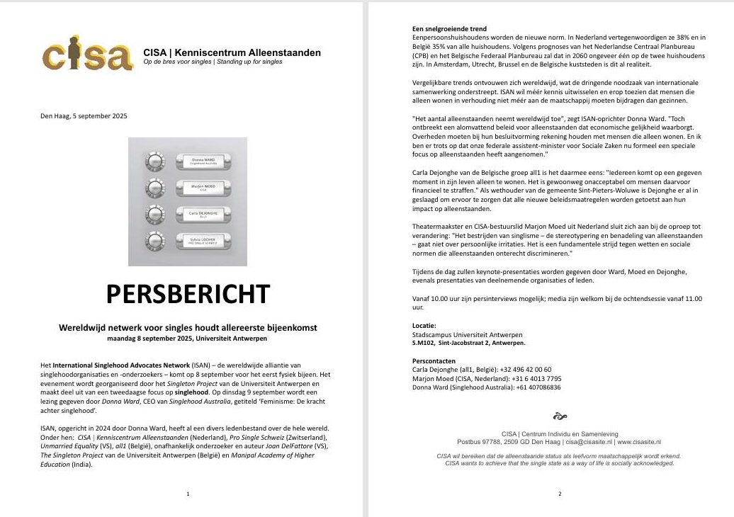 CISA | Centrum Individu en Samenleving tweet media