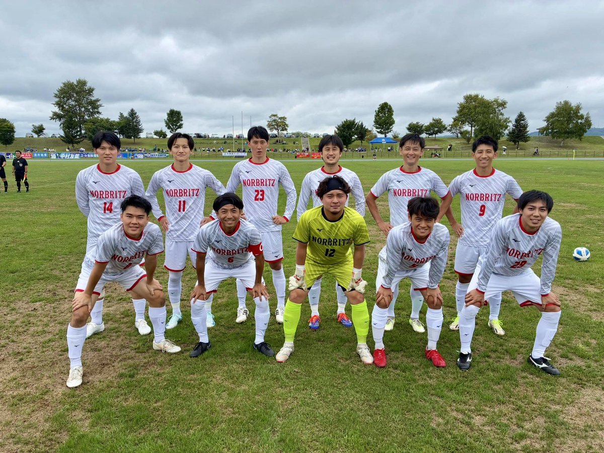 asahyan's tweet photo. 北海道サッカーリーグ後期第4節
🆚十勝スカイアース　0-0 draw

攻め込まれる時間が長く、苦しい時間もありましたが、ときおりカウンターも仕掛けることができ、ゴールに迫るもスコアレスドローで終わりました。

アウェイにも関わらずたくさん応援に駆けつけてくださりありがとうございました！ https://t.co/olx4J6Y6xq