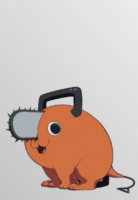 Pochita looks like he's taking a dump.