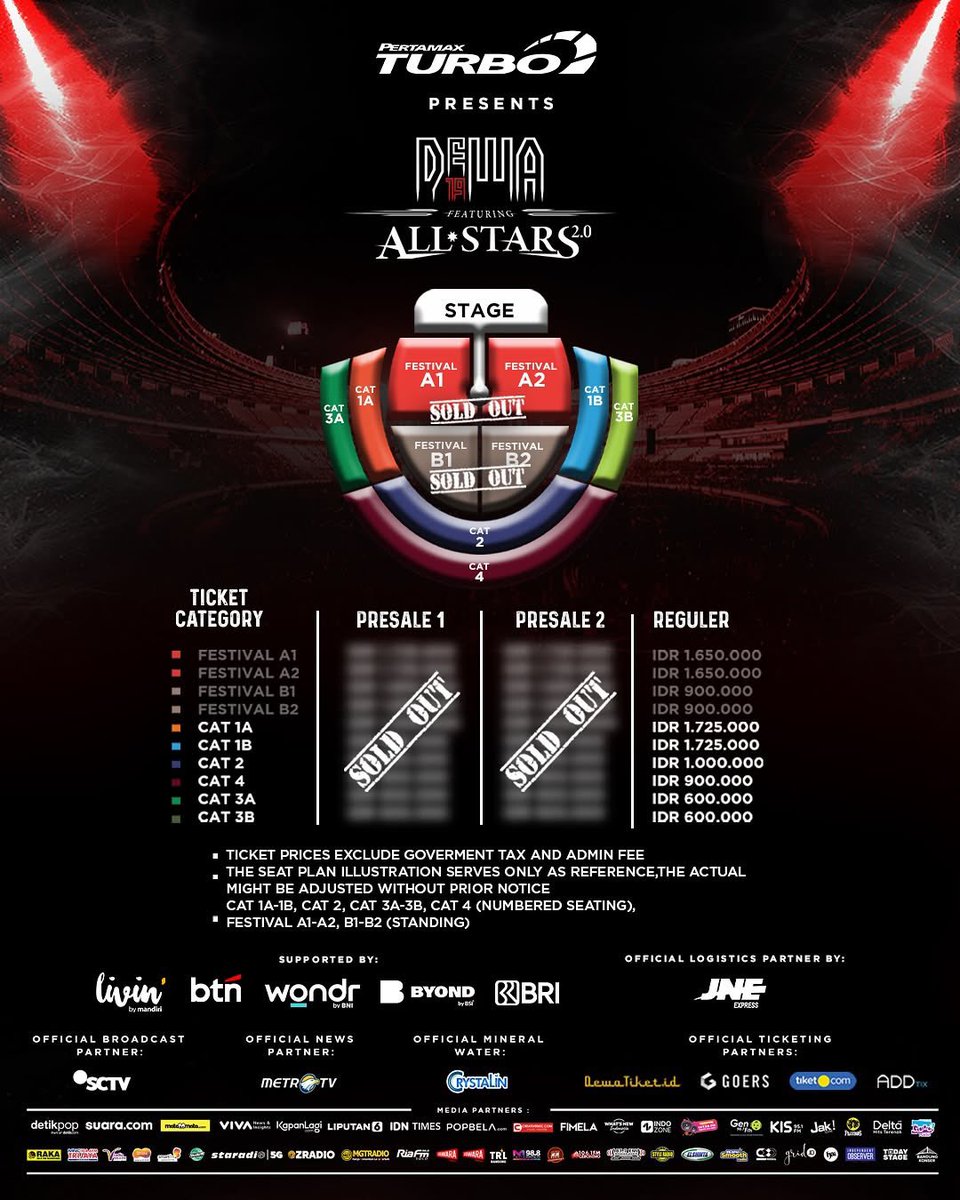 tixtime_id's tweet photo. WTS Jual Tiket Dewa 19 All Stars 2.0 in JAKARTA
6 Sep 2025
SUGBK

Ready All Category : 
- Festival A-B
- CAT 1,2,3

⚠️Price Dibawah Web⚠️
MURAH ‼️
Stock Terbatas 

Tiket Langsung Terima Fisik Wristband Gaperlu Tuker2 lagi

Minat bs DM Or WA Link Di BIO 
#dewa #dewa19 #dewaallstar https://t.co/2T0AEYygb1