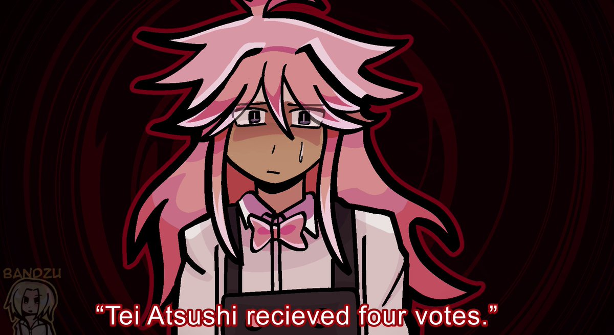 bandzuu's tweet photo. [Voter Game]
“Tei Atsushi recieved four votes, Ikeda Daiki recieved six.” 
// 
#tetrodanganronpablue #tetrotwt #tetroblue #ikedadaiki #teiatsushi https://t.co/NKL7ZRKQsv