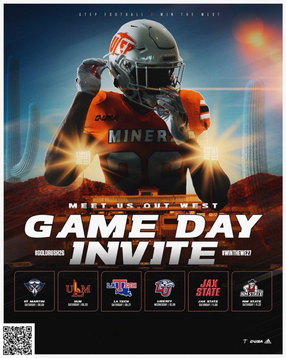 Thank you <a href="/UTEPFB/">UTEP Football</a> and <a href="/CoachBobbyDaly/">Bobby Daly</a> for the gameday invite!!! <a href="/LovedayTodd/">Todd Loveday</a> <a href="/DakotaCogdill/">Tyus Dakota Cogdill</a> <a href="/5StarPreps/">5Star Preps</a> <a href="/CSmithScout/">Chris Smith</a> <a href="/dustin_mcgill64/">Dustin McGill</a>