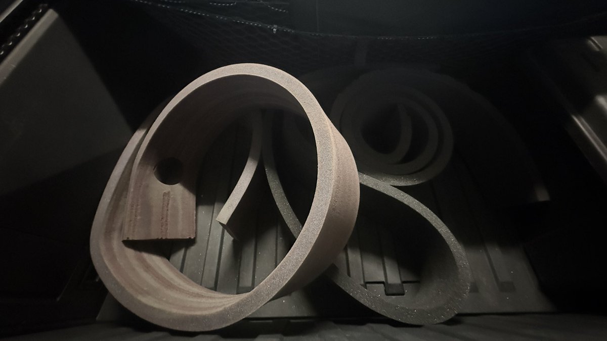 Well I tock the rest of the acoustic foam out of my Cyber tires <a href="/goodyear/">Goodyear</a> as another one came loose in side. Two bad in 8500kms say good bye to all of them! Cybertruck drives smooth again.