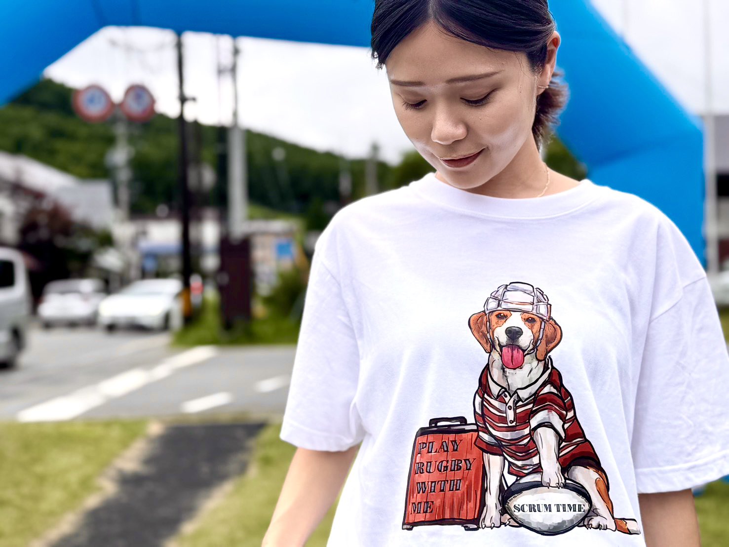 ScrumTime スクラムタイム　Tシャツ Lサイズ　垣永真之介選手　ラグビー ScrumTime スクラムタイム Tシャツ Lサイズ 垣永真之介選手