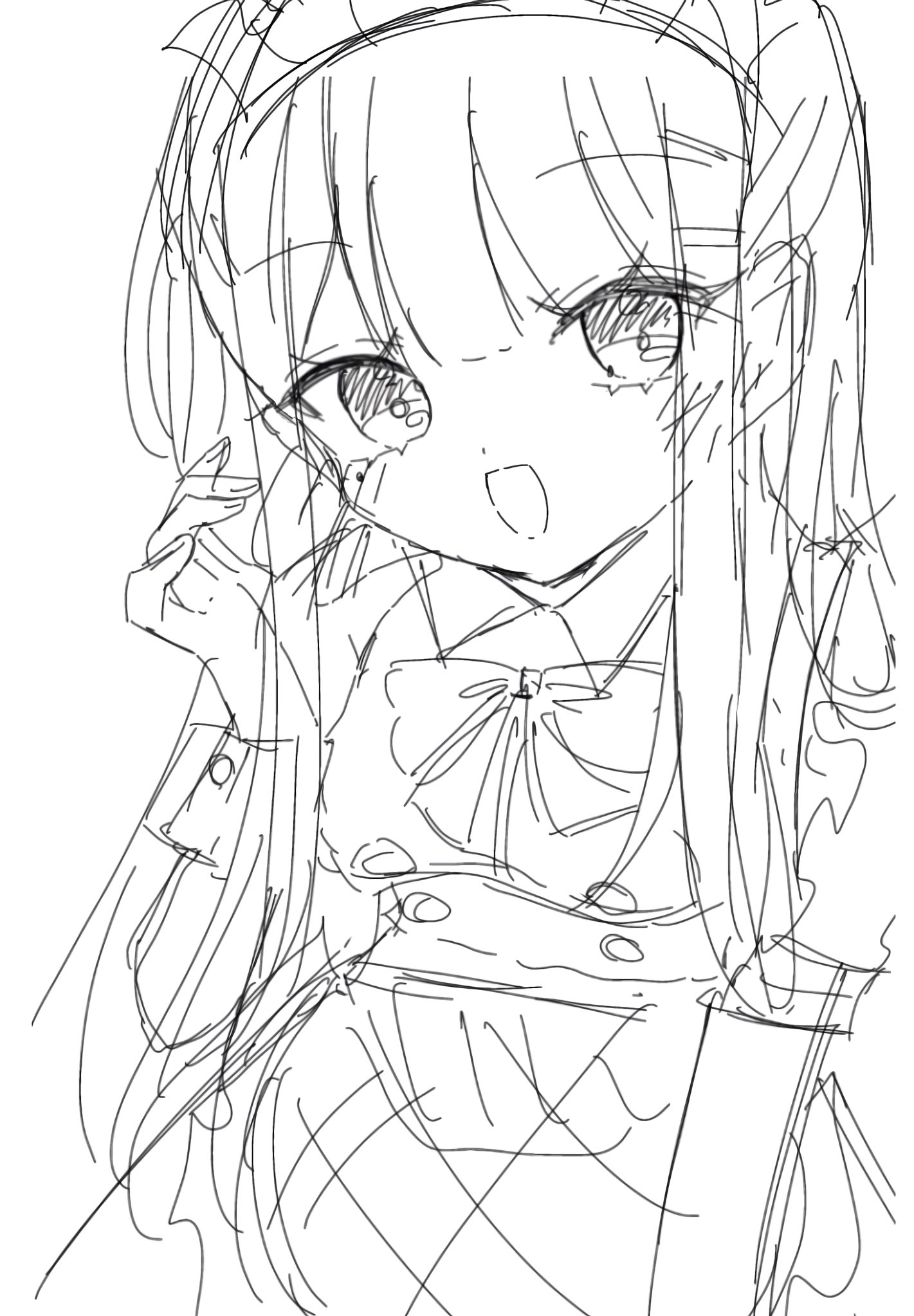 u♡さま専用✧︎*。 手描きイラスト skeb絵 skebご依頼絵です(依頼主さんのキャラです) ありがとうご