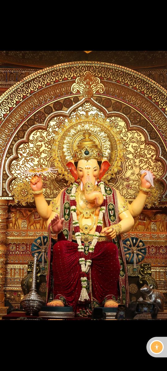 Ganpati bappa morya 👣🌷🌻🪔 
#anantchaturdashi2025 🙏🪷