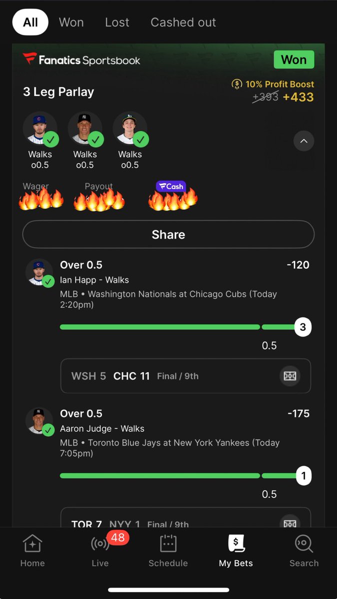 ripkob34eva's tweet photo. best time of the yr baseball and football on at the same time !

Thanks to @PropFinderApp I’m able to find plays and y’all tool makes it simple to read🔥🔥🔥🔥🔥 https://t.co/c65q4FdF8w