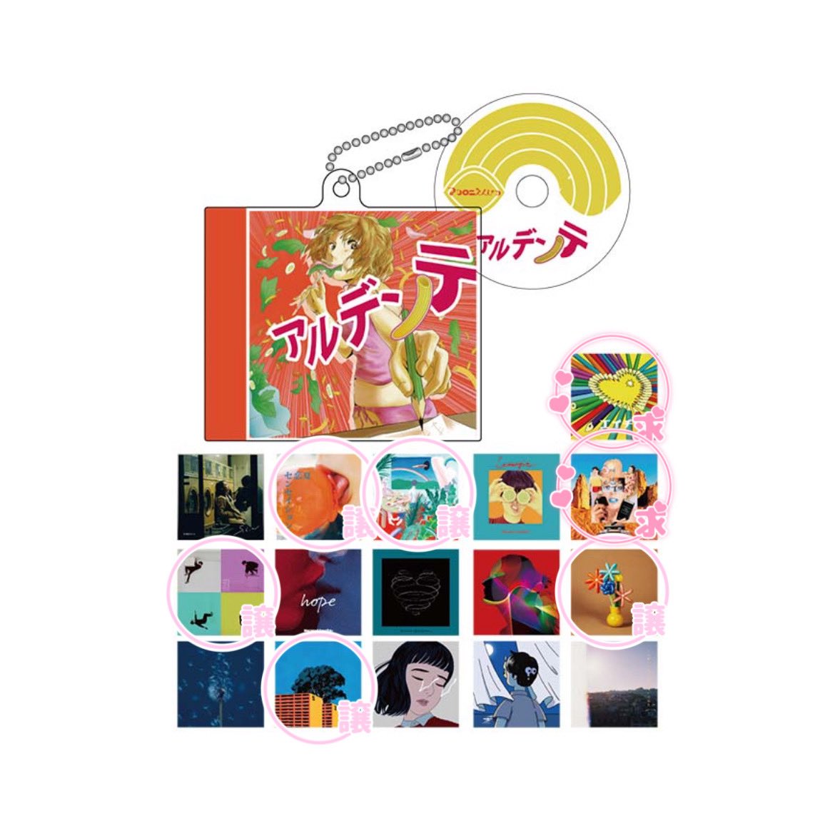 マカロニえんぴつ　ミニチュアCD風キーホルダー　交換

求: エイチビー、LiKE

譲: 画像

♡ 郵送のみ