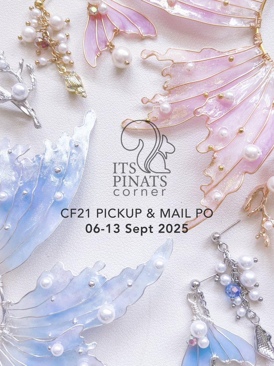 [↻/♡ appreciated]
🌷 #CF21 LADS inspired jewelry PO
🗓️ 06-13 Sept ‘25

CF21 pickup (both days): forms.gle/st5V3JFYiLrqmr…

Mail PO (dikirim stlh CF21): forms.gle/9iEixZSvYPrLzQ…
—
#LoveandDeepspace #handmade #accessories