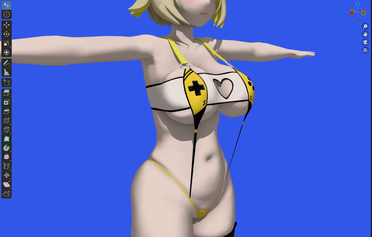 今日の進捗
ホットパンツからビキニになったので、
おなかの作り直し
#NIKKE #エレグ #Elegg #b3d