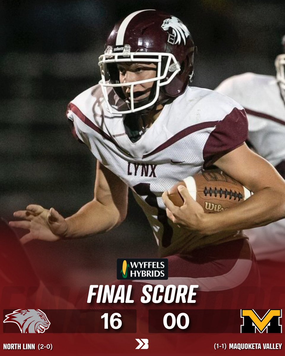 NORTH LINN SHUTS DOWN MAQUOKETA VALLEY 😳

What a defensive masterclass.

#iahsfb Gazette