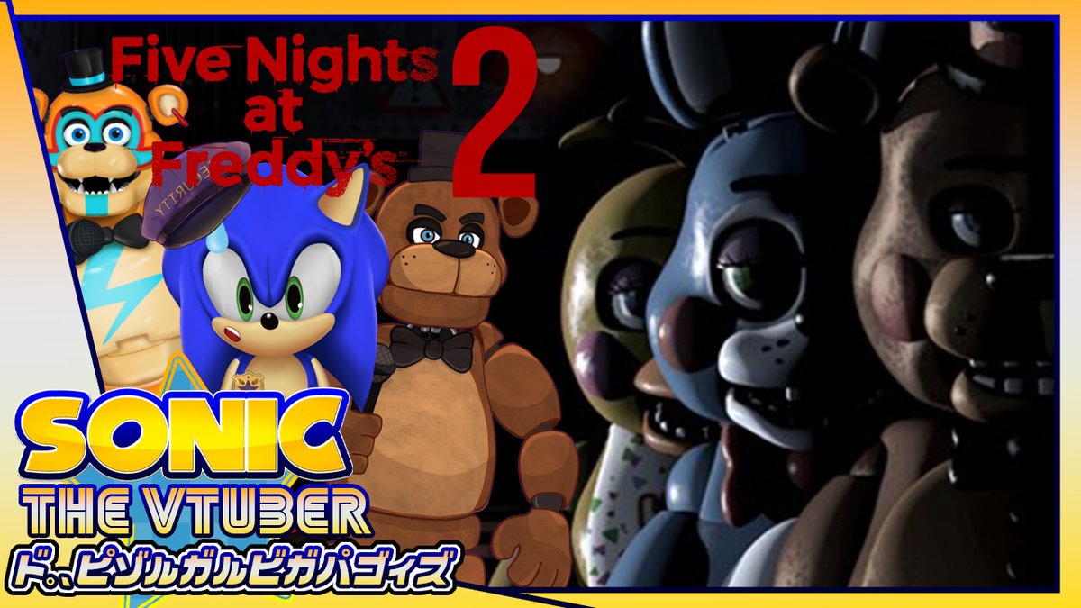 The nightmares aren’t slowing down…

Sonic The VTuber is diving into Five Nights at Freddy’s 2 TONIGHT! 💀🎮

Gearing up for the FNAF House at Halloween Horror Nights, and it’s about to get spine-chilling! 🎃

🔔 Don’t miss the scares 

YT ➣ youtube.com/watch?v=lrOBw-…

Twitch ➣