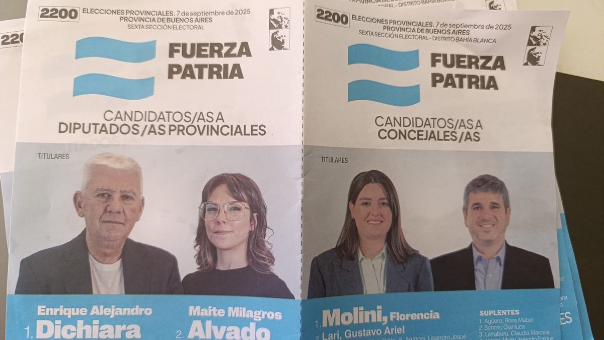 Anoten aquellos que gustan pronosticar elecciones Bahia Blanca Gana Fuerza Patria que encabeza Florencia Molini la lista que trabaja con  Federico Susbielles
Por 3 puntos  31 28 / 30 27
Todo un número 3
Igual de acá al domingo todos debemos conseguir un voto más
SergioPALADINO🇦🇷