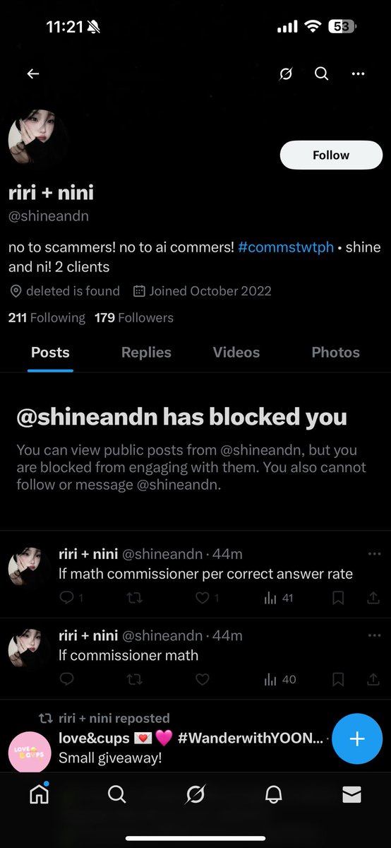 SCAMMER!!! @shineandn lf commissioner
