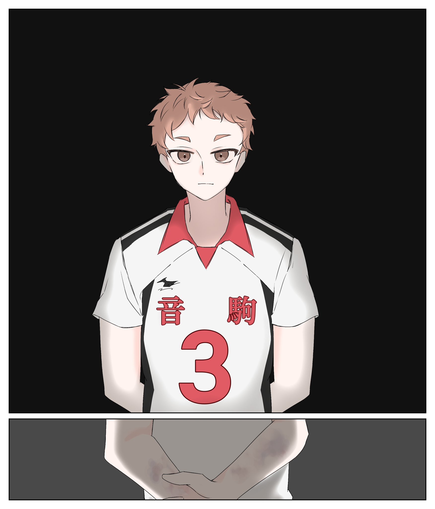ナ*ツ様 ハイキュー（10-28.31-45）+他 ハイキュー!! Tシャツ エースの心得 ブラックホワイト Tシャツ