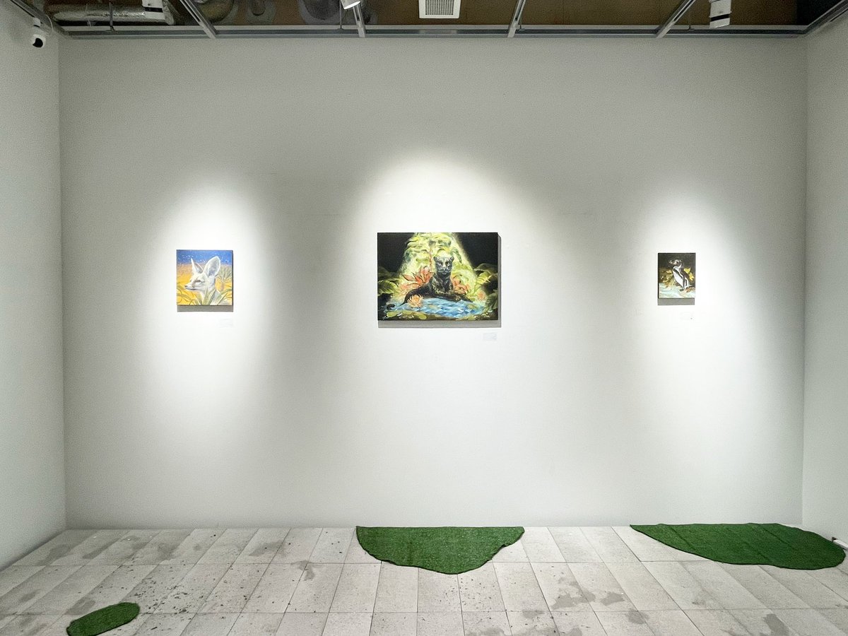 個展も開催中です！

「光る森」

Gallery Seek(東京 汐留)
〜13日(土)

今回はちょっとした試みとして、床に苔を作ってみました。

森への没入感が増していると嬉しいです🌳🌳🌳
