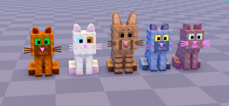 Argento3D's tweet image. 🐈Stud cat models made for a Client!
📩 Discord: argento3d
❤ + ♻️ Appreciated!
#robloxart #RobloxDev #Robloxbuilding #ROBLOX