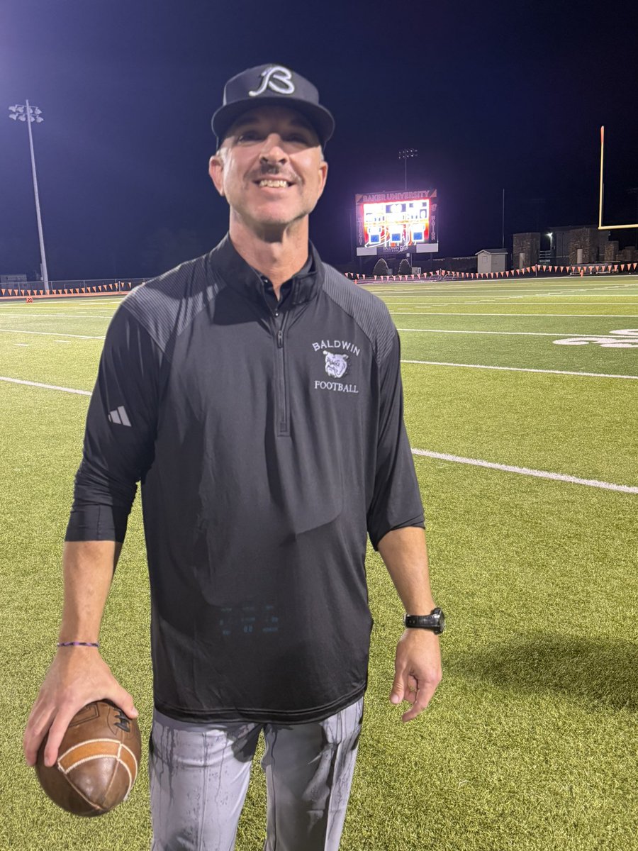 Congrats to Coach Jeff Melcher as he earned his first win as head coach of the Bulldog football program, with many more to come 🏈