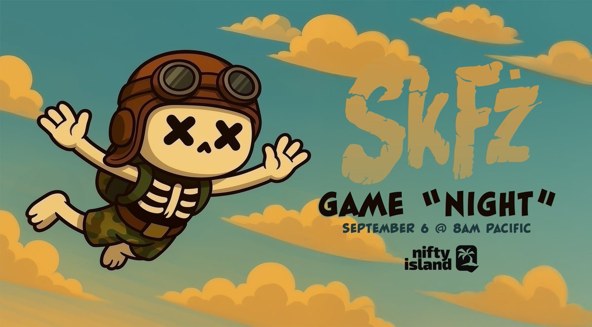 SkelēFrenż (@skelefrenz) on Twitter photo 📢 ATTENTION: Its nearly time to hang with your best Frenz during another <a href="/Nifty_Island/">Nifty Island 🏝</a> Game Night!
⏰ Saturday, Sept 6 @ 8am Pacific
📌 Skeleheim by <a href="/MOONB3AMS/">Drea-M | GLOOM GANG GLOOM GANG GLOOM GANG</a>
🏆 10k Blooms + Avatars + $MARROW
Join us in Nifty Discord Voice Chat for a chance to win prizes!
More info 👇 📢 ATTENTION: Its nearly time to hang with your best Frenz during another <a href="/Nifty_Island/">Nifty Island 🏝</a> Game Night!
⏰ Saturday, Sept 6 @ 8am Pacific
📌 Skeleheim by <a href="/MOONB3AMS/">Drea-M | GLOOM GANG GLOOM GANG GLOOM GANG</a>
🏆 10k Blooms + Avatars + $MARROW
Join us in Nifty Discord Voice Chat for a chance to win prizes!
More info 👇
