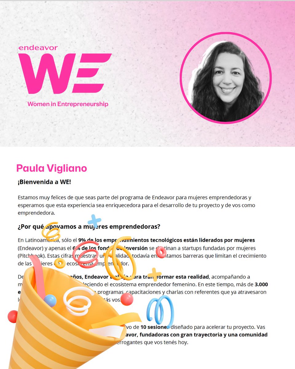 Pala Blockchain (@palablockchain) on Twitter photo ✨ ¡Felicitaciones a nuestra cofounder <a href="/PaulaVigliano/">Paula Vigliano</a> por haber sido seleccionada entre 200 participantes en WE by <a href="/EndeavorArg/">Endeavor Argentina</a> el programa que impulsa a mujeres emprendedoras de Latinoamérica! ✨
En un ecosistema donde solo el 9% de los #emprendimientos #tecnológicos están ✨ ¡Felicitaciones a nuestra cofounder <a href="/PaulaVigliano/">Paula Vigliano</a> por haber sido seleccionada entre 200 participantes en WE by <a href="/EndeavorArg/">Endeavor Argentina</a> el programa que impulsa a mujeres emprendedoras de Latinoamérica! ✨
En un ecosistema donde solo el 9% de los #emprendimientos #tecnológicos están