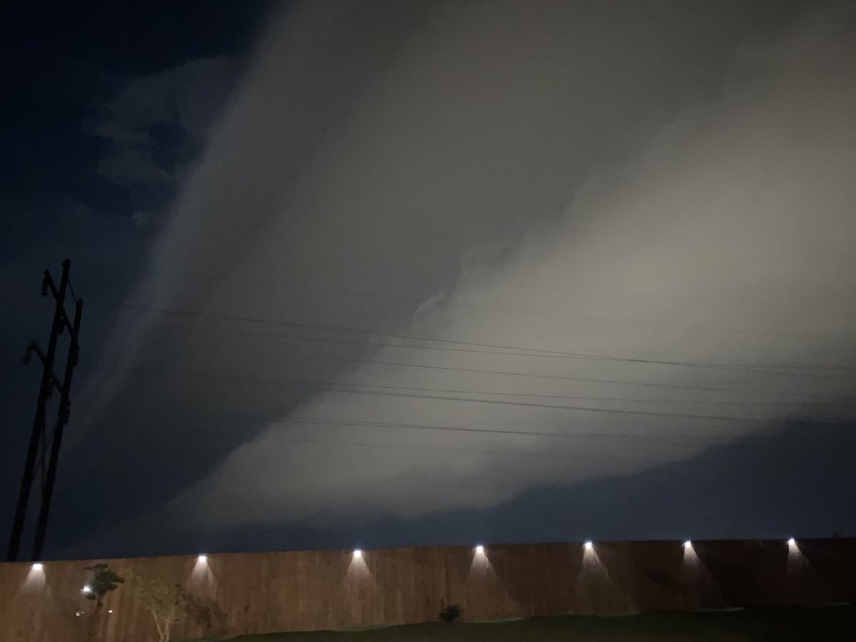<a href="/TxStormChasers/">Texas Storm Chasers ⚡</a> Front edge of the line in Waxahachie 10:36 PM