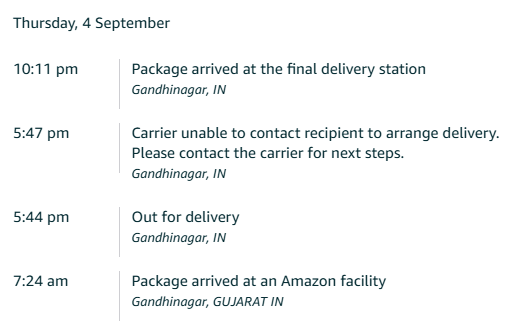 patel_grv's tweet image. I am putting @amazon  to the test today due to ongoing issues with my orders. #TestingbyGaurav

While placing my order, the site clearly mentioned “Delivered by Tomorrow.” However, the delivery agent falsely reported “Unable to Deliver,” even though our doors were open and we…
