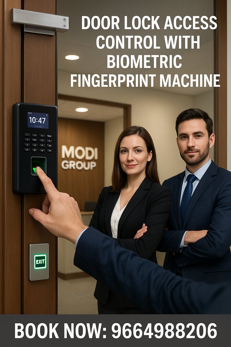 ahm_modi's tweet image. 🔒 Keys are old school.
👉 Upgrade to Biometric Door Lock + Attendance System today!
✅ Accurate Tracking
✅ Smart Access Control
✅ Trusted in Ahmedabad
📞 Call: 96649 88206 | Modi Group
#Biometric #DoorLockSystem #SmartSecurity #Ahmedabad #AccessControl #AttendanceSystem